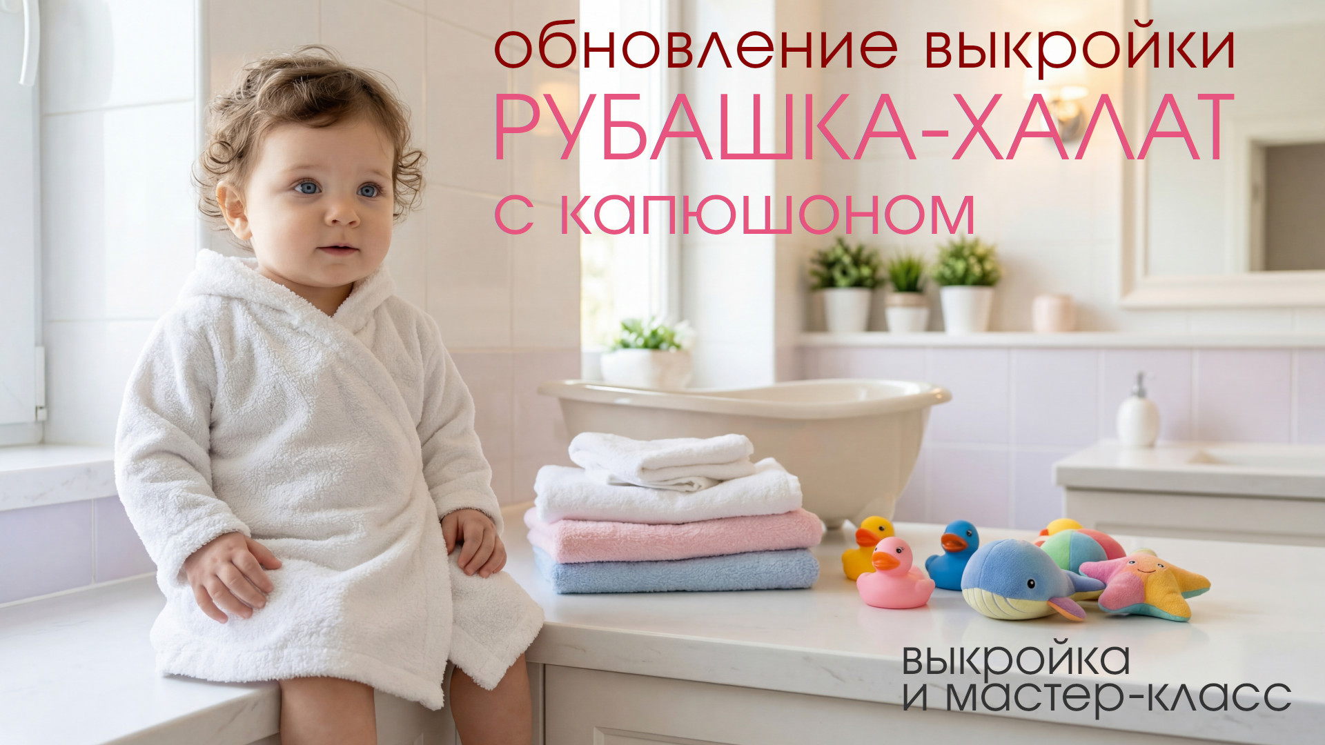 Обновленная выкройка рубашки-халата для маленьких детей