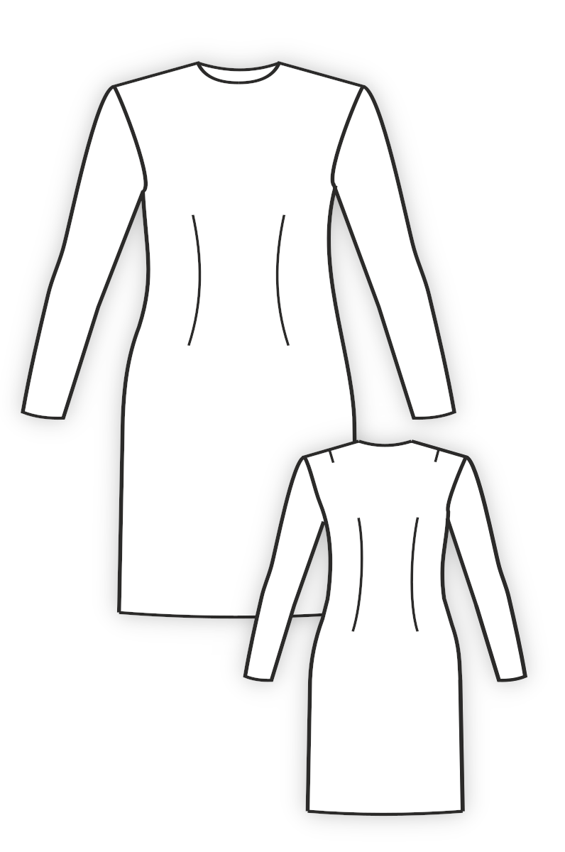 Построение выкройки-основы платья для девочки младшего возраста