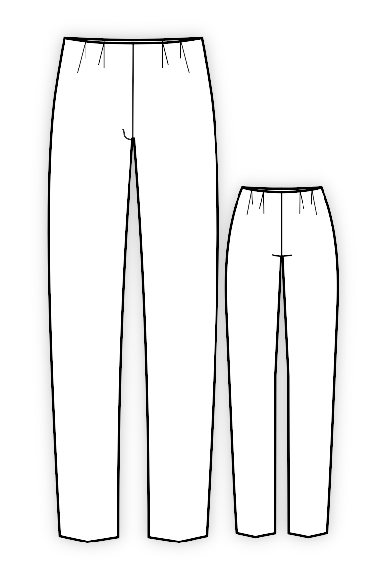 Выкройка-основа мужских брюк — пошаговое построение