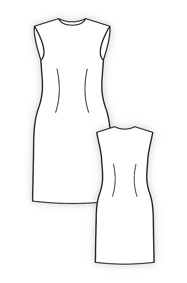 Классическая БК платья для девочек (рост 104-152 см) без рукавов неразвитые фигуры