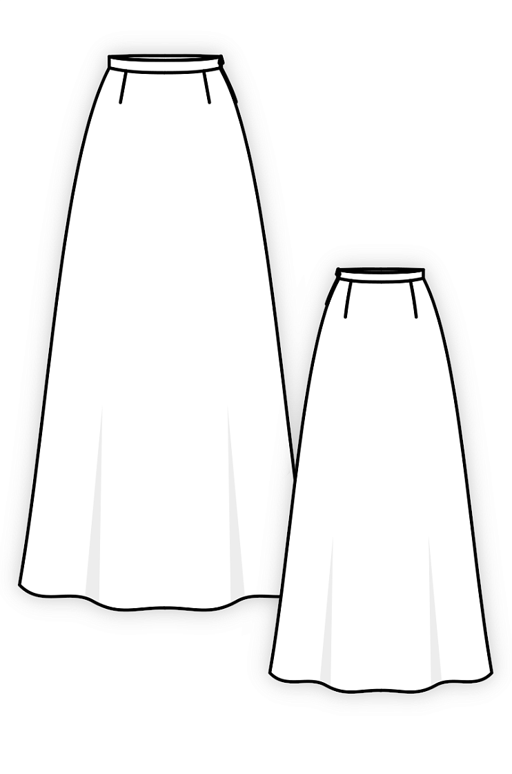 Моделирование на основе базового чертежа прямой юбки