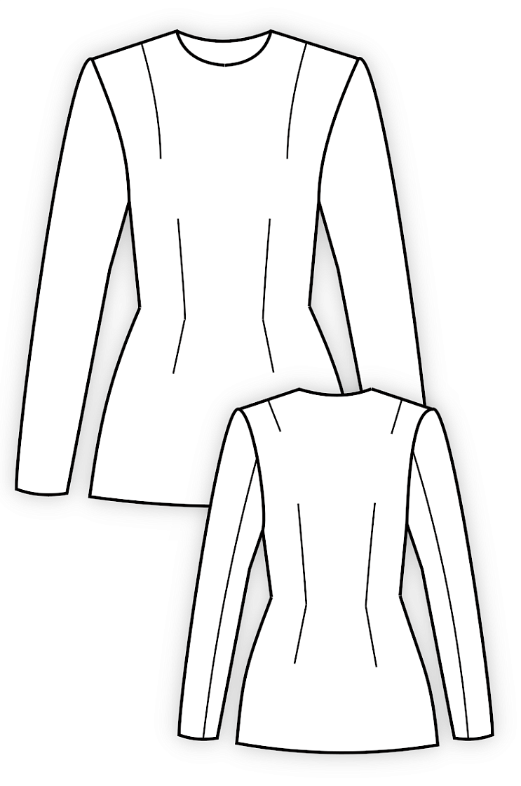 Удлинённый жакет без подкладки с карманами и шлицами (мастер-класс для начинающих)
