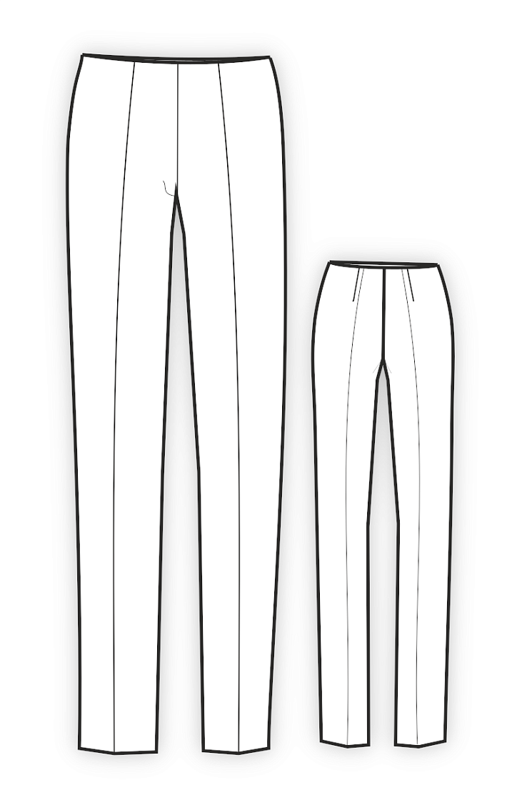 Выкройка узких женских брюк: пошаговое построение выкройки женских брюк, зауженных книзу
