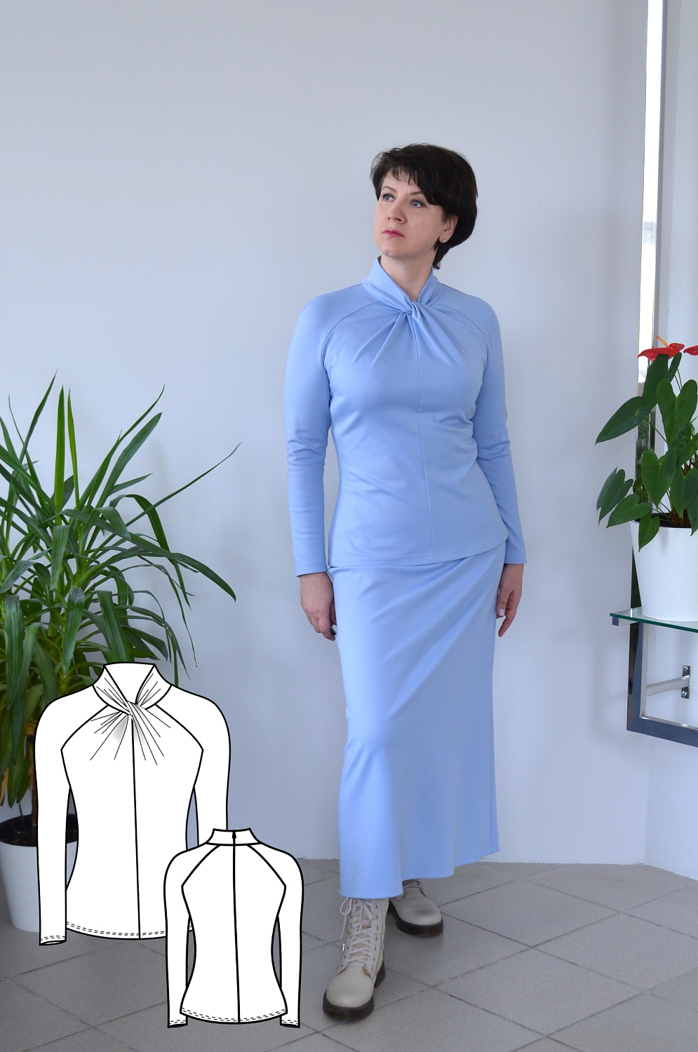 Выкройки Lekala - Женские Блузки Выкройки для шитья На Ваш размер и Открытая лицензия