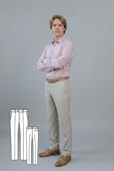 Выкройка классических мужских брюк #vikroyka026 + МК