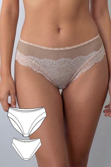 Выкройка французских трусиков #vikroyka012 + МК