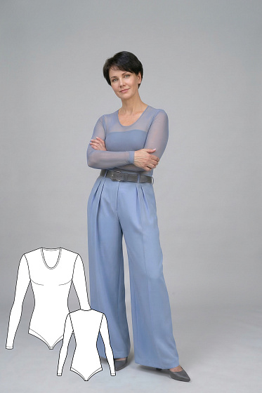 Боди с длинным рукавом #vikroyka062