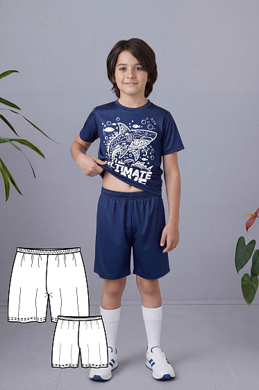 Выкройка свободных шорт без бокового шва для детей с ростом 80-164 см #vikroyka005