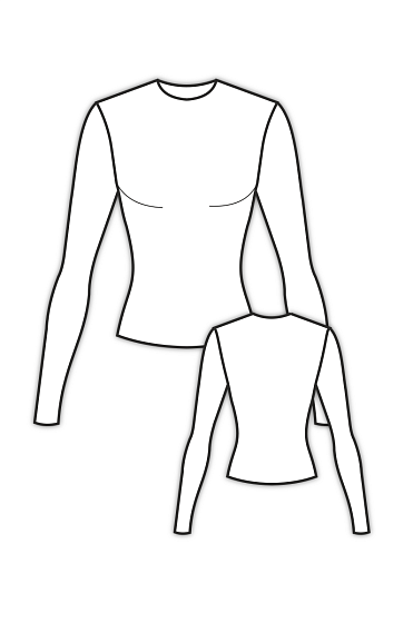 БК плоский крой для плотнооблегающих трикотажных изделий для мальчиков и девочек с ростом 80 - 164 см