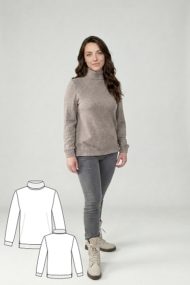 Выкройка свитера малого объема #vikroyka031 + МК