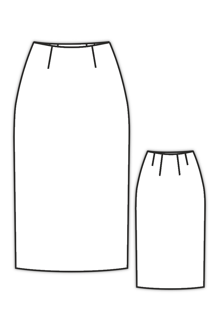 Выкройка прямой юбки по методике «Мюллер и сын»